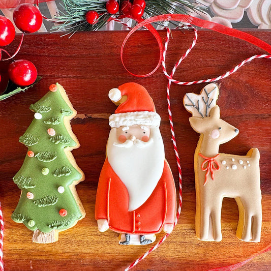 Classic Red Christmas Cookie Set (3pc)