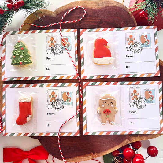 1/2 Dozen Mini Christmas Cookie Cards
