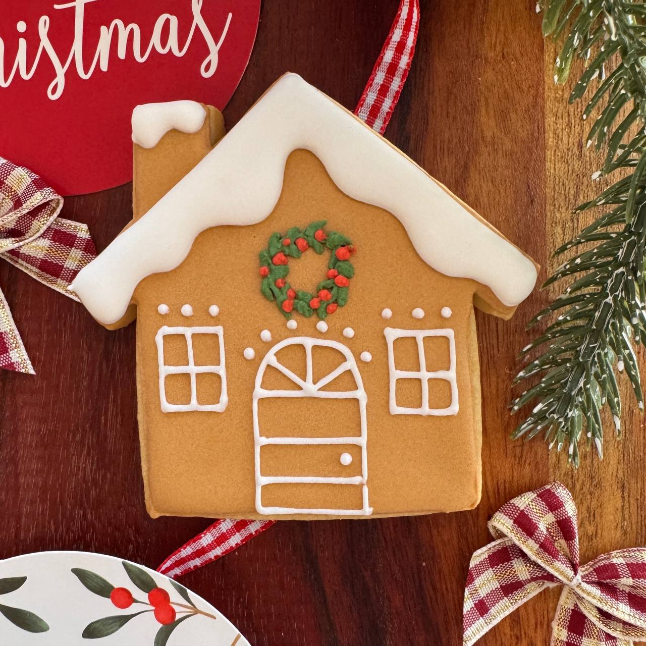 Decorated House Cookie