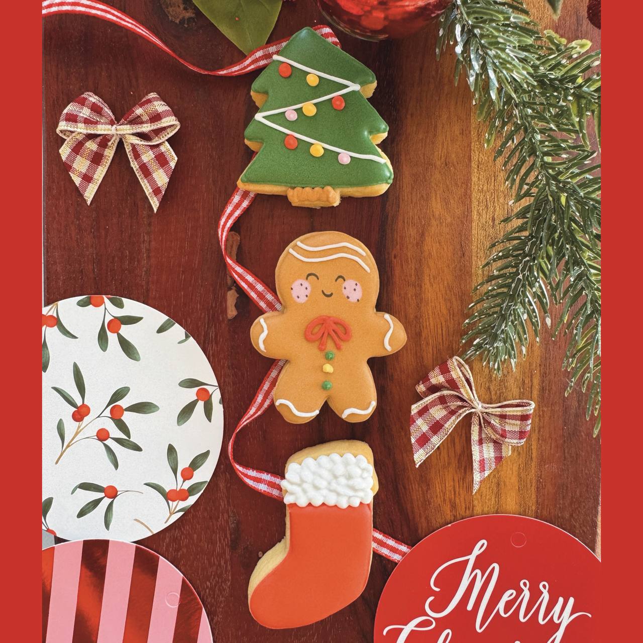 Mini Christmas Cookie#1 (3pc)