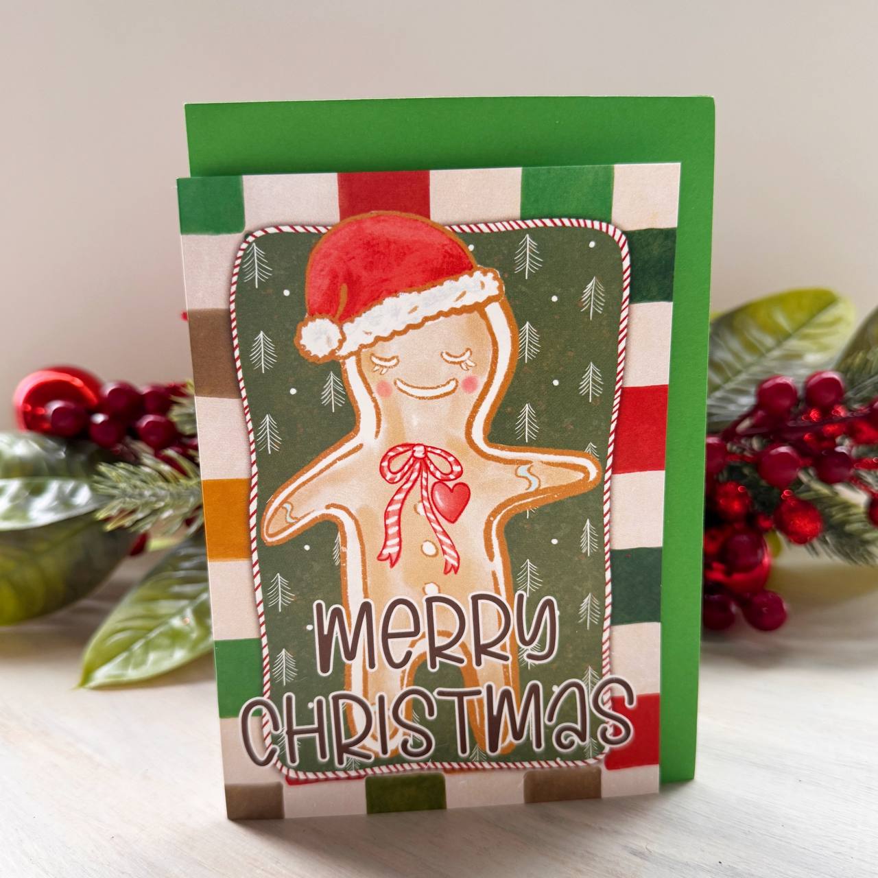 Greeting Card (Gingerbread Man )