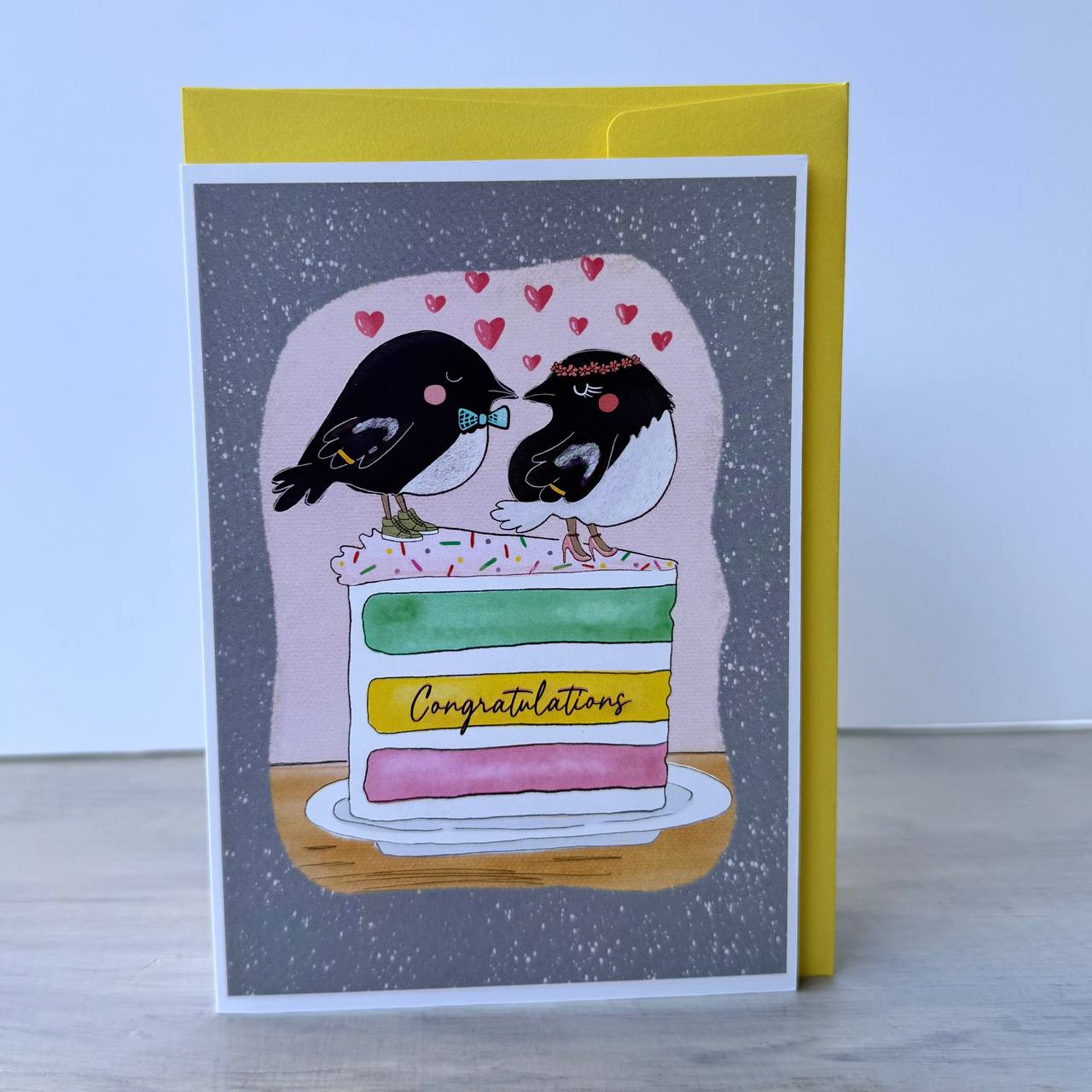 Greeting Card - Lovebirds Congratulations