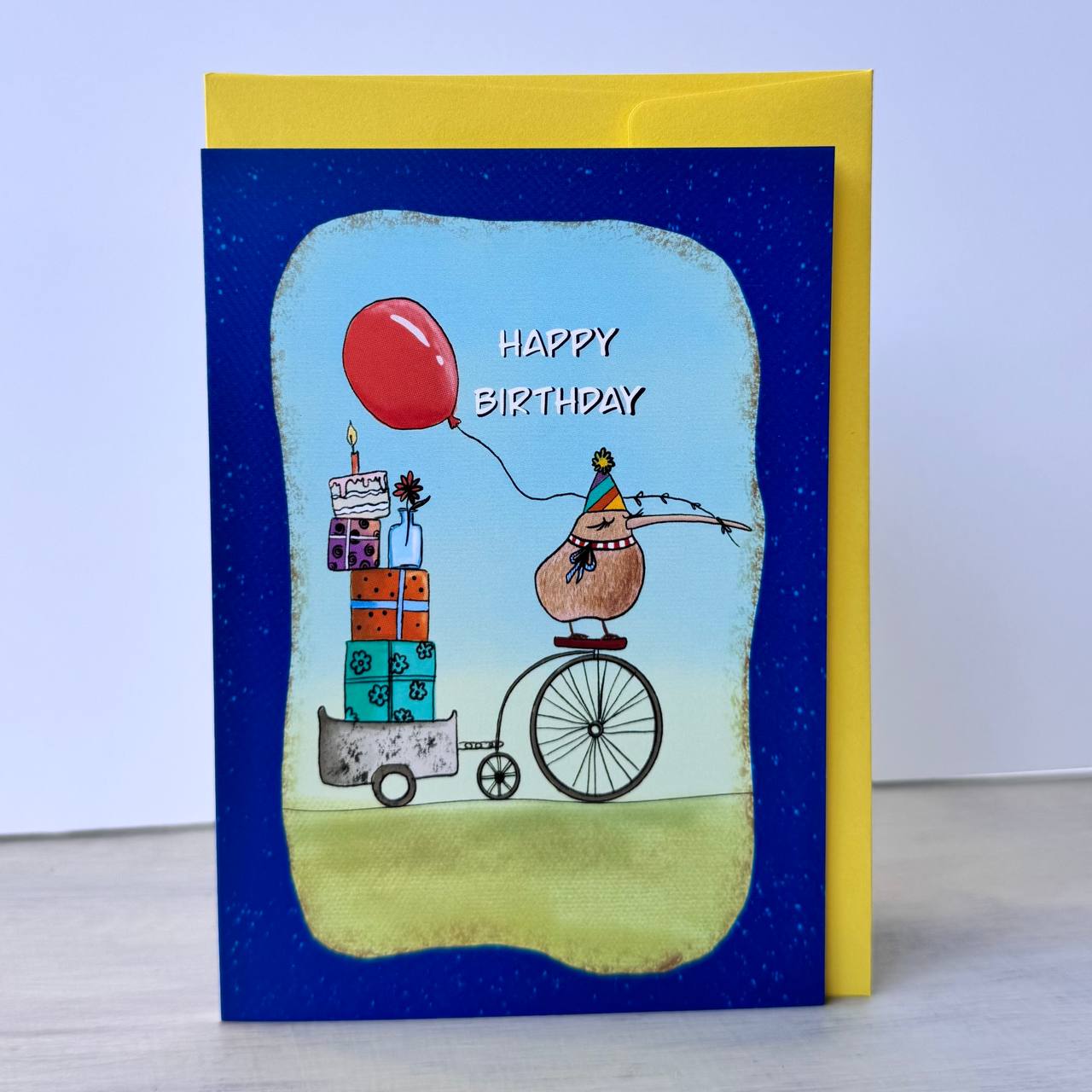 Greeting Card -Kiwi Birthday Joy
