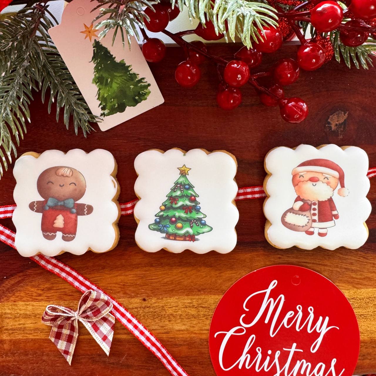 Mini Christmas Cookie#2 (3pc)