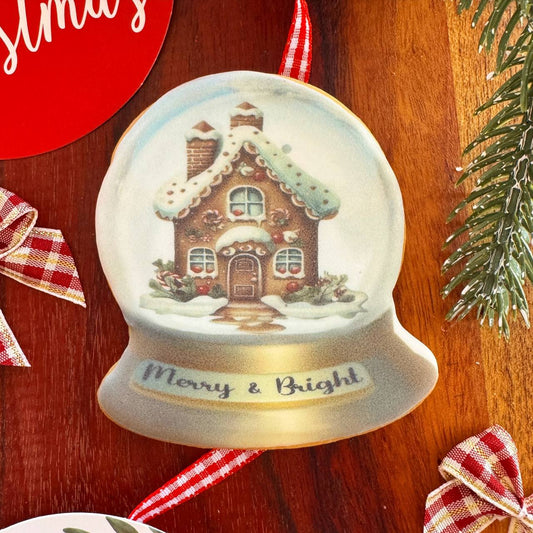 Snow Globe Gingerbread House