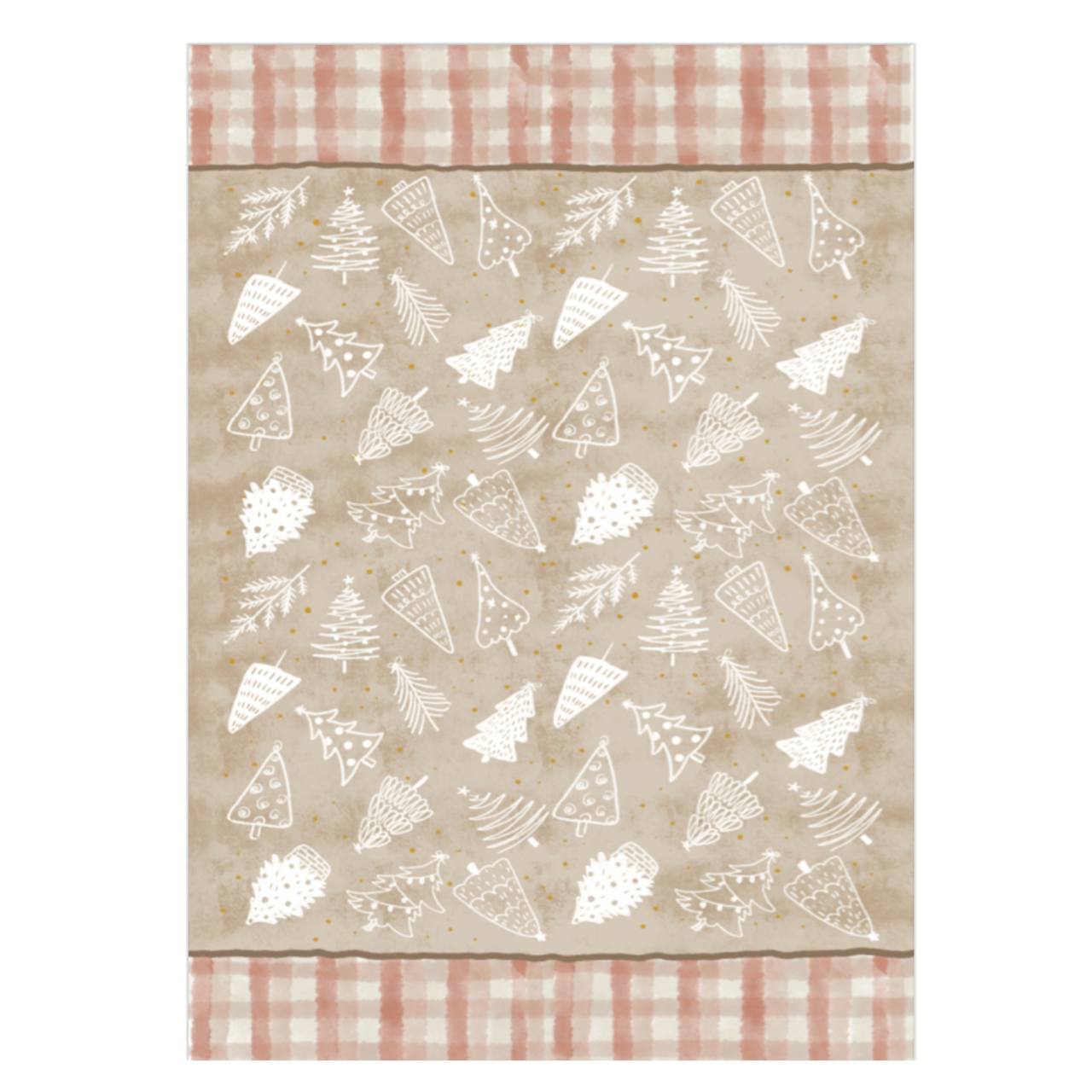 Christmas Tea Towel (Christmas Trees)
