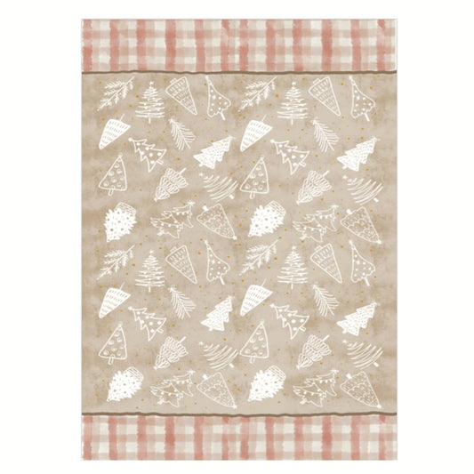 Christmas Tea Towel (Christmas Trees)