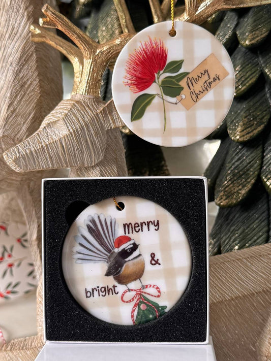 Ceramic Christmas Ornament Bundle (3pc)