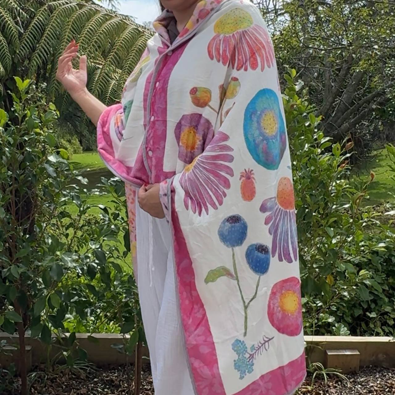 Wearable Blanket / Throw Blanket - Florals