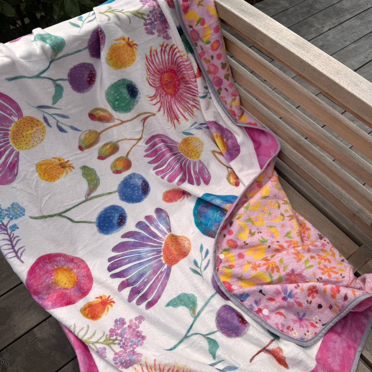 Wearable Blanket / Throw Blanket - Florals