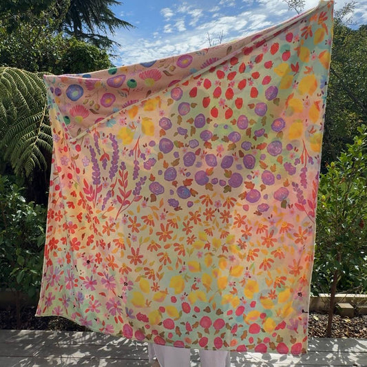 Cloud Soft Throw Blanket- Garden of colors