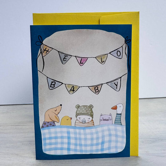 Welcome Baby Card - Baby Boy