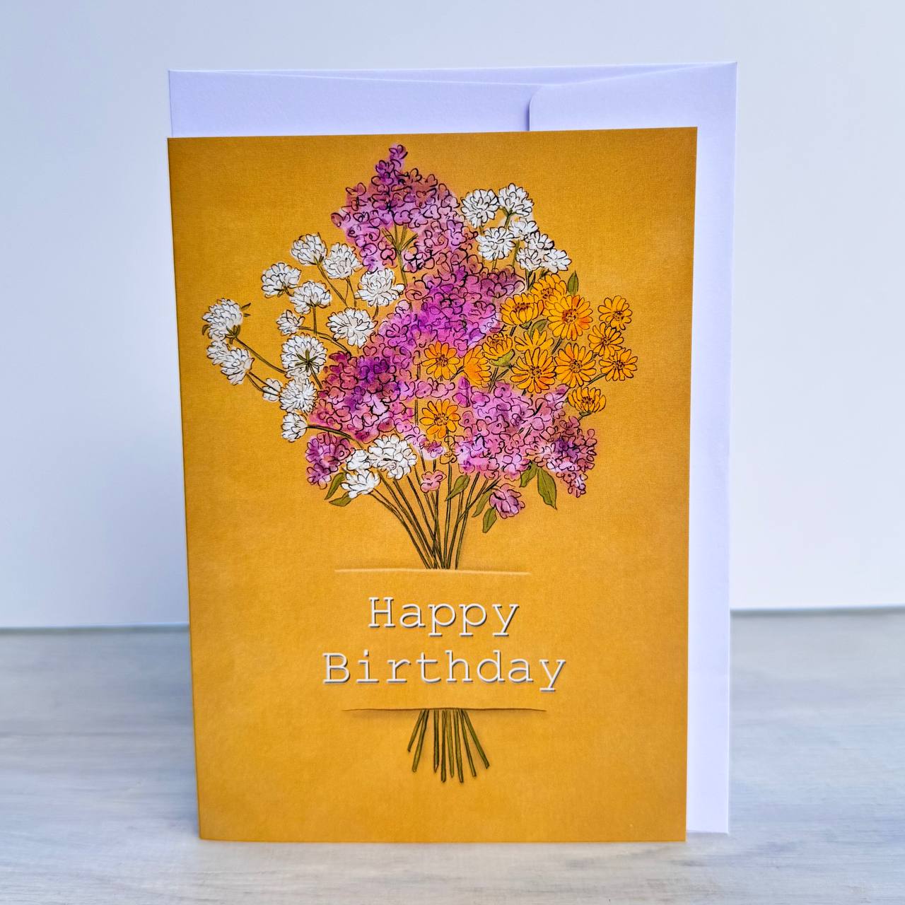 Birthday Card - Bunch of Flowers
