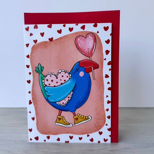Kiwiana Greeting Card- Takahe
